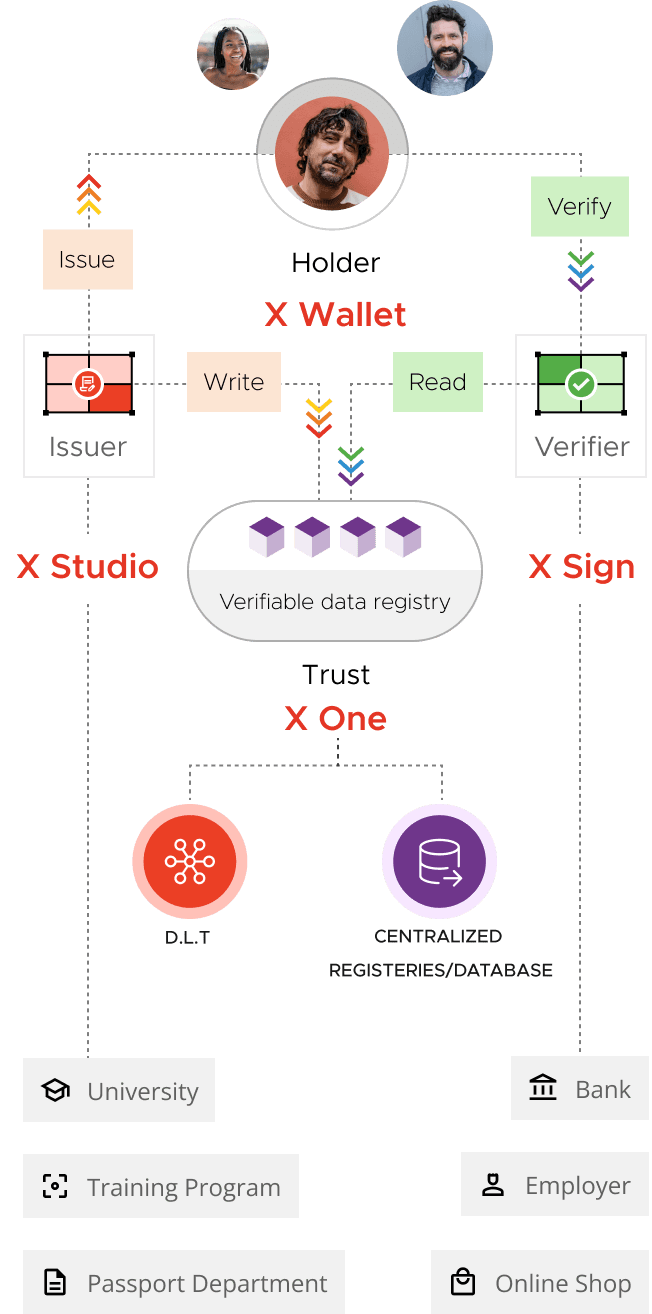 infographic about the x One process